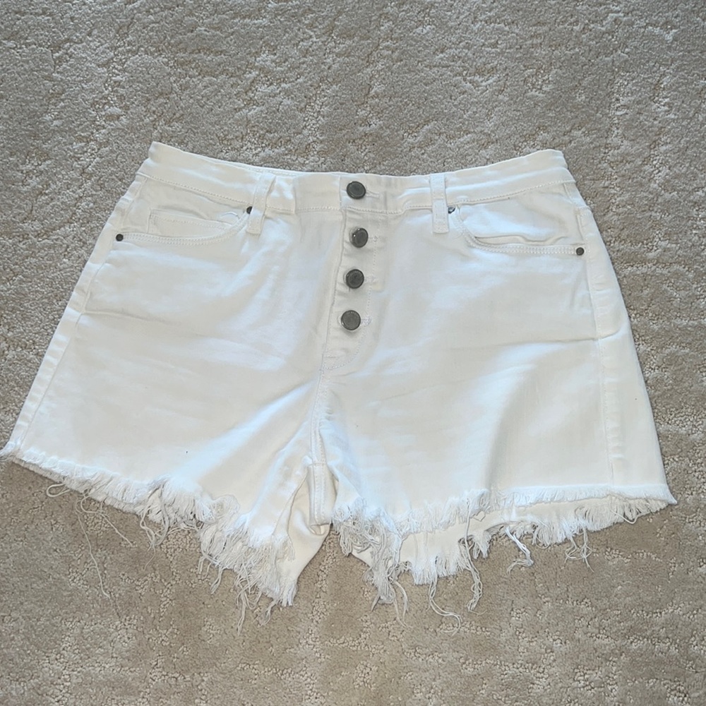 White Denim Shorts